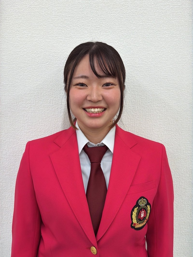 中部学院大学吹奏楽部 部長 米 愛花莉